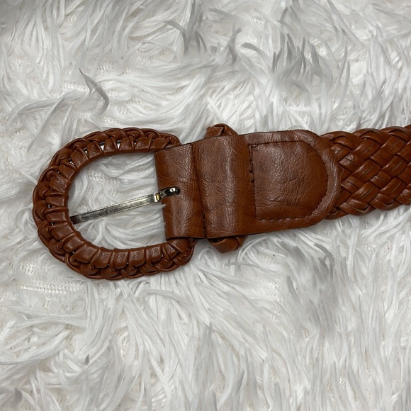 Pleather Weaved Belt - Picture 3 of 6